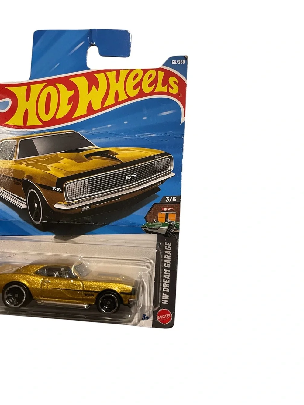 Hot Wheels die-cast cars still sealed in original packaging with 6 car case